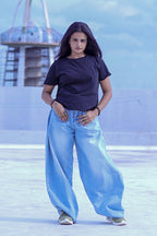CLOUD FADE BARREL DENIM