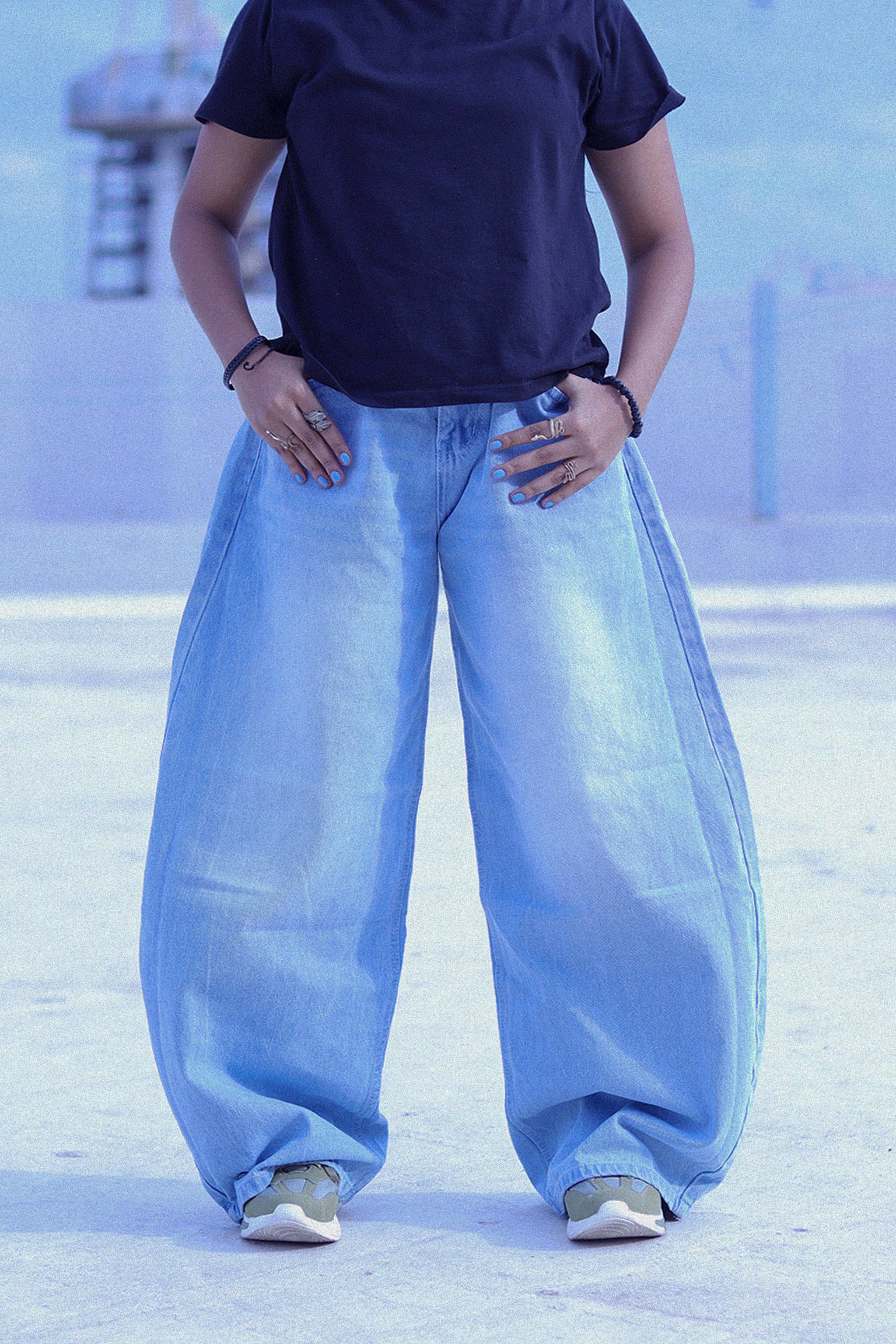 CLOUD FADE BARREL DENIM