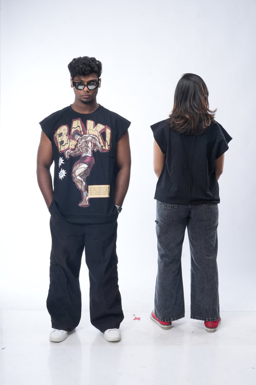 BAKI OVERSIZED SLEEVELESS TEE